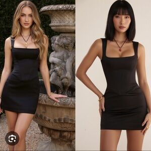 HOUSE OF CB 'Enya' Black Corset Mini Dress /Size Small-US4-6 $225